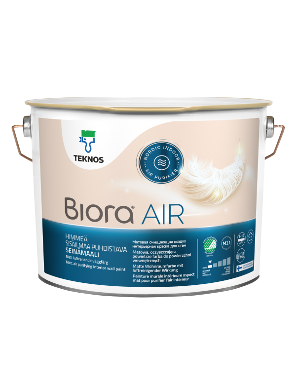 BIORA AIR - Vopsea lavabila pentru pereti interiori. Purifica aerul. Alb. Mat. 3
