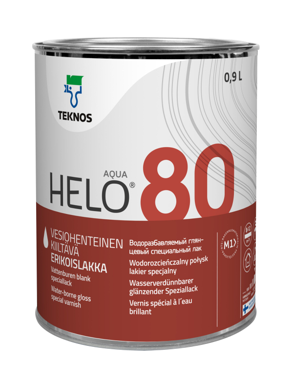 Helo Aqua 80 - Lac poliuretanic pe baza de apa. Lucios.