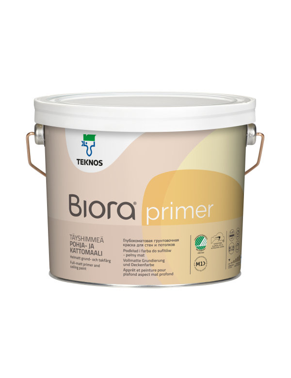 BIORA PRIMER - Grund pe baza de apa pentru pereti interiori. Alb. Mat. 2