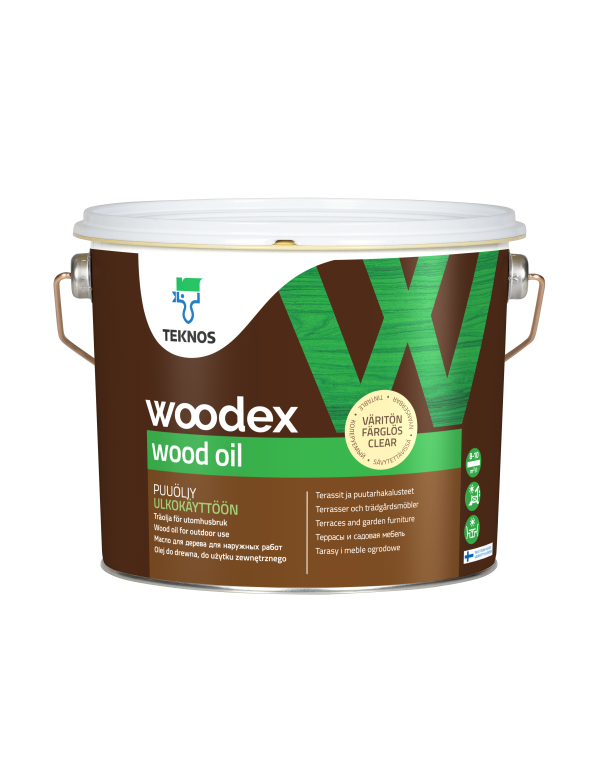 WOODEX WOOD OIL CLEAR - Ulei natural pentru lemn exterior. Transparent. 2