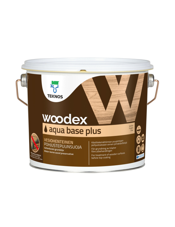 WOODEX AQUA BASE PLUS - Impregnant pe baza de apa pentru lemn exterior. Transparent. 3